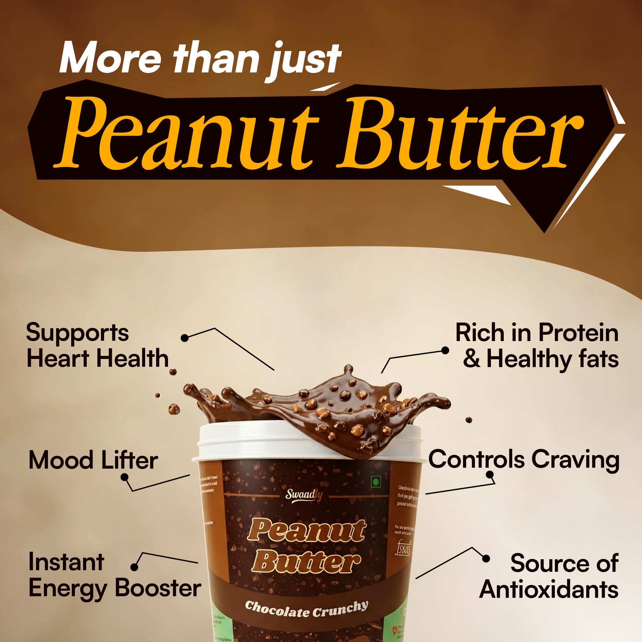 Chocolate Crunchy Peanut Butter 500g - Image 4
